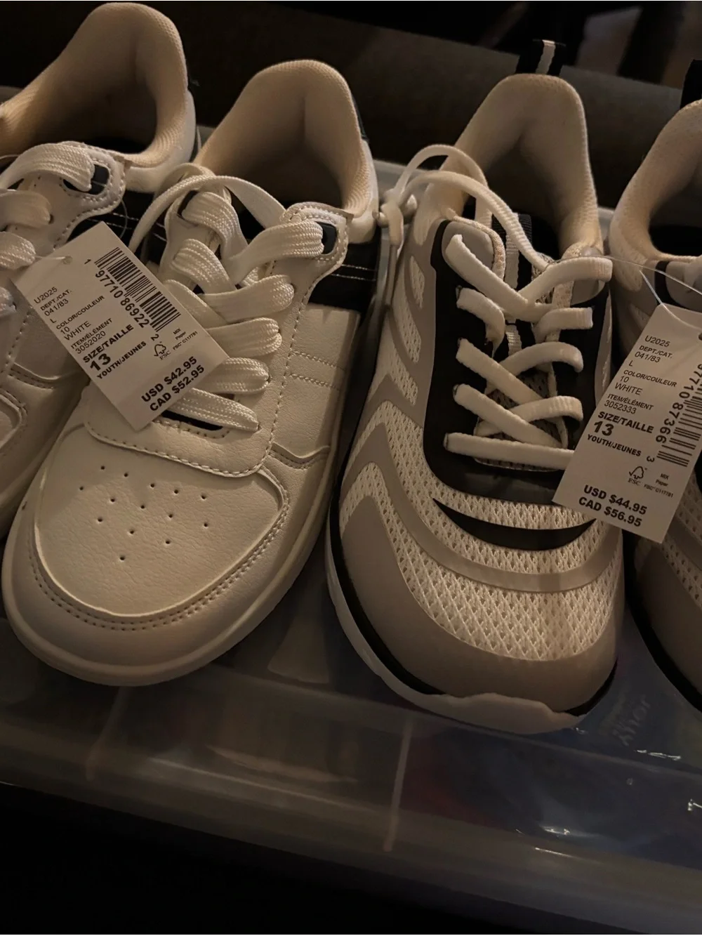 The Children's Place White and Gray Kids Sneakers